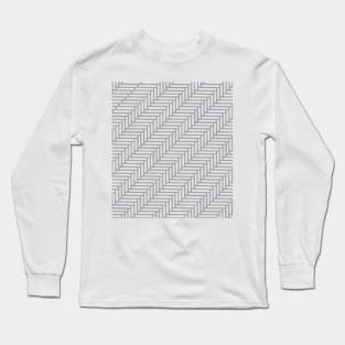 Herringbone 45 Grey Long Sleeve T-Shirt